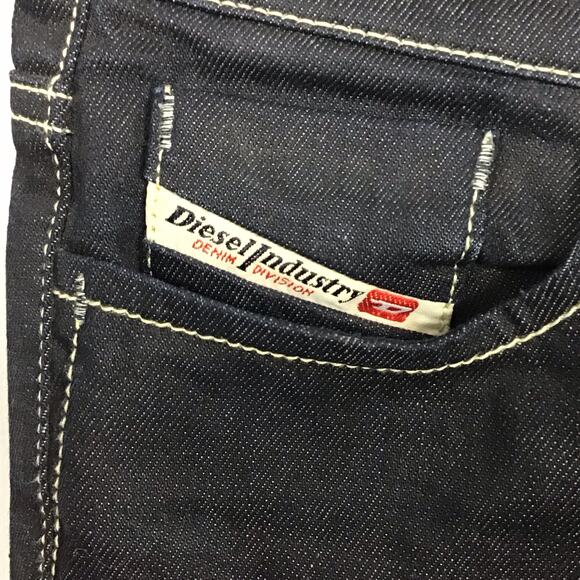 Diesel Jeans LIV Stretch Italian Super Dark Indigo Wash Skinny Slim Jeans sz 27 - Picture 15 of 15